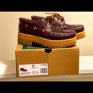 BRAND NEW NEVER WORN Alife / Timberland Authentic 3-Eye Thickened Lug - Burgundy